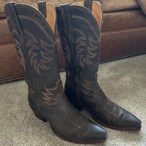 TECOVAS THE ANNIE SIZE 10.5 COWGIRL BOOTS CAFE GOAT